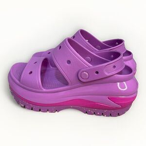 Crocs Classic Mega Crush Sandal Juice High Womens Size 9 Bubble Gum NWT Platform